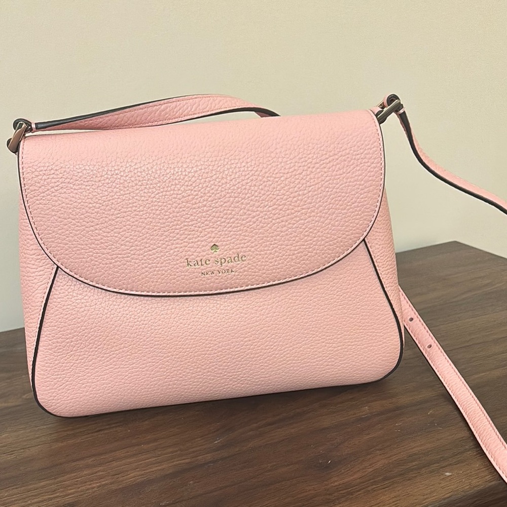 Kate Spade Pink Crossbody Bag with Curved Flap